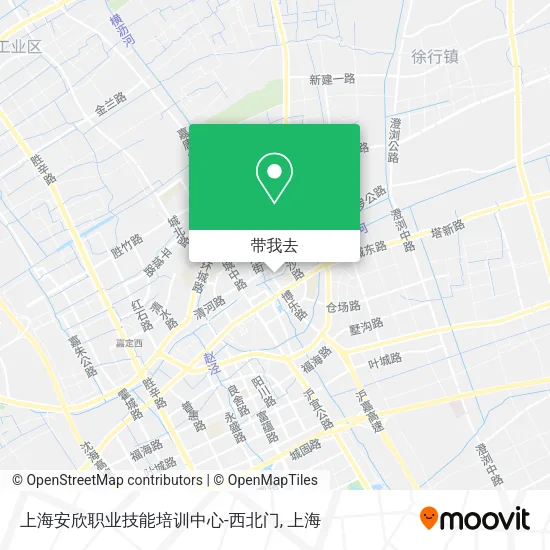 上海安欣职业技能培训中心-西北门地图