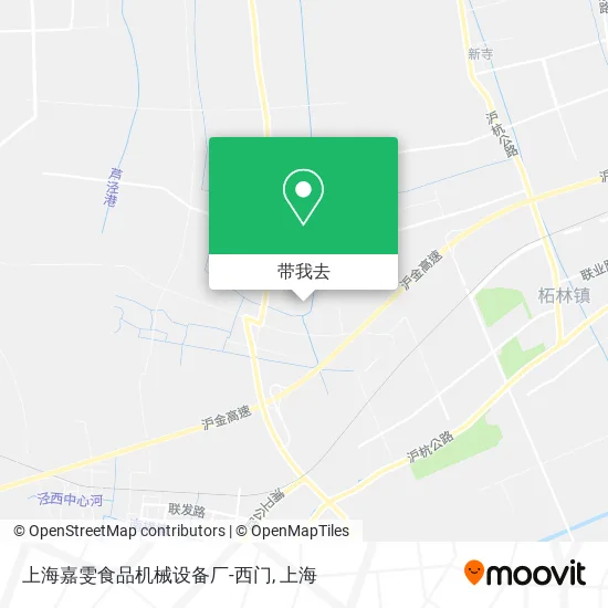 上海嘉雯食品机械设备厂-西门地图