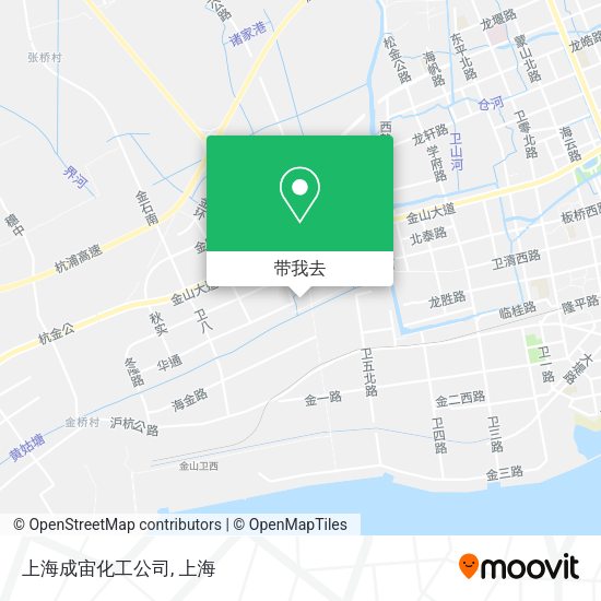 上海成宙化工公司地图