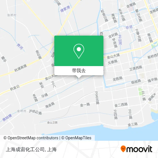 上海成宙化工公司地图