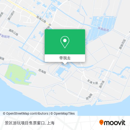景区游玩项目售票窗口地图