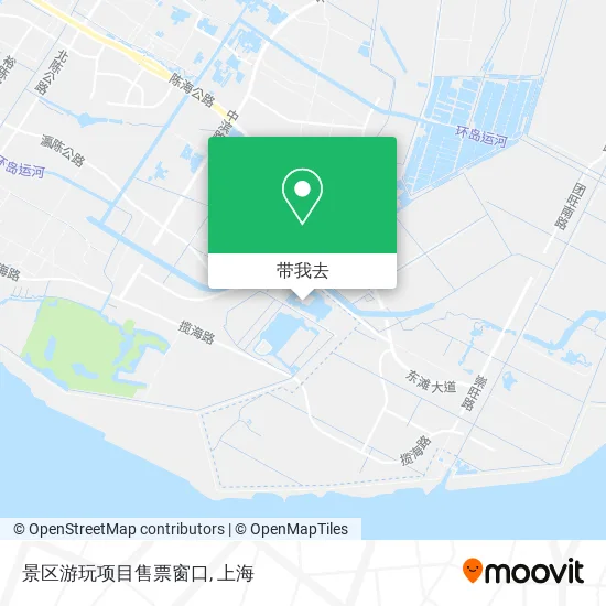 景区游玩项目售票窗口地图
