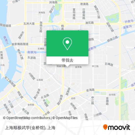 上海顺极武学(金桥馆)地图