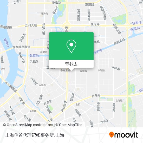上海信首代理记帐事务所地图