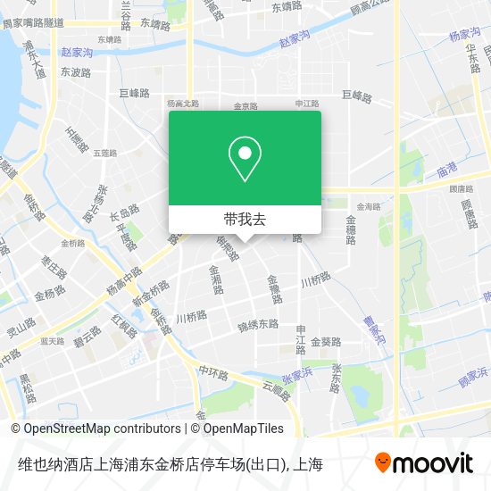 维也纳酒店上海浦东金桥店停车场(出口)地图