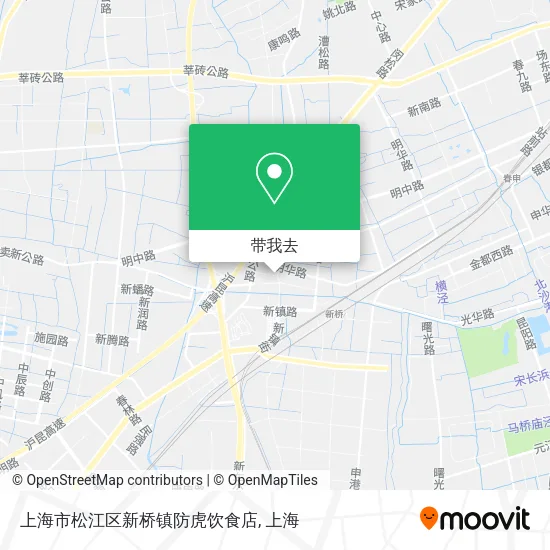 上海市松江区新桥镇防虎饮食店地图