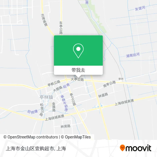 上海市金山区壹购超市地图