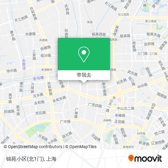 锦苑小区(北1门)地图