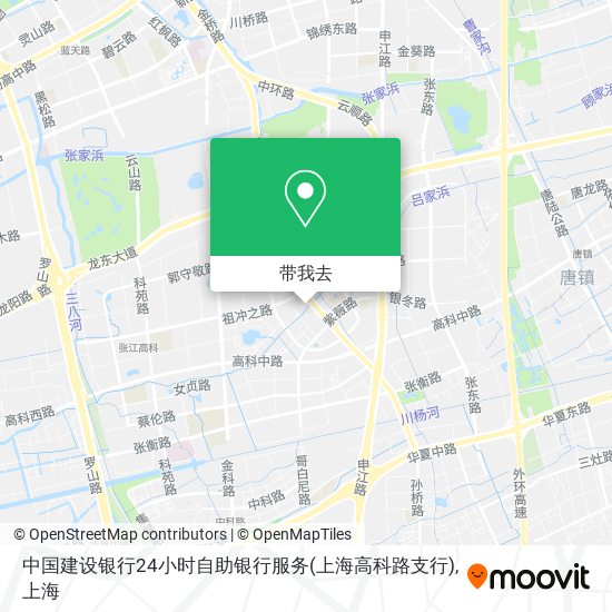 中国建设银行24小时自助银行服务(上海高科路支行)地图