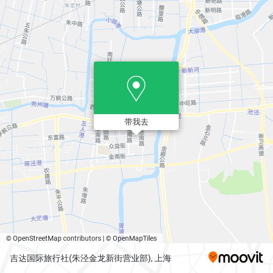 吉达国际旅行社(朱泾金龙新街营业部)地图