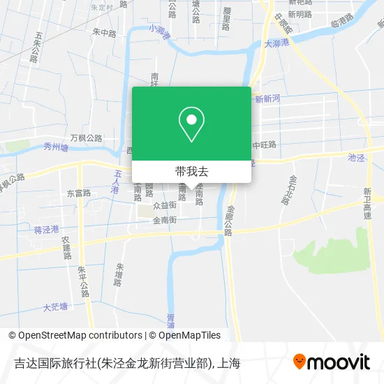 吉达国际旅行社(朱泾金龙新街营业部)地图