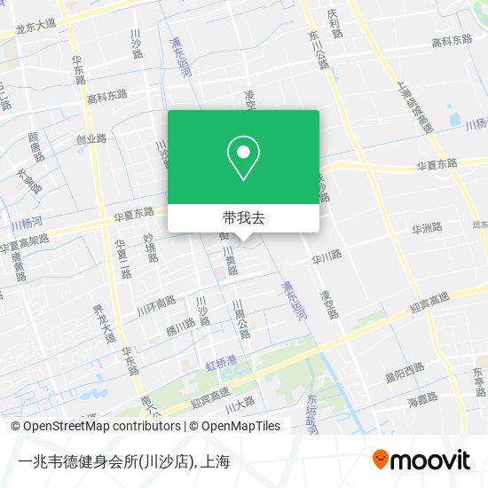 一兆韦德健身会所(川沙店)地图