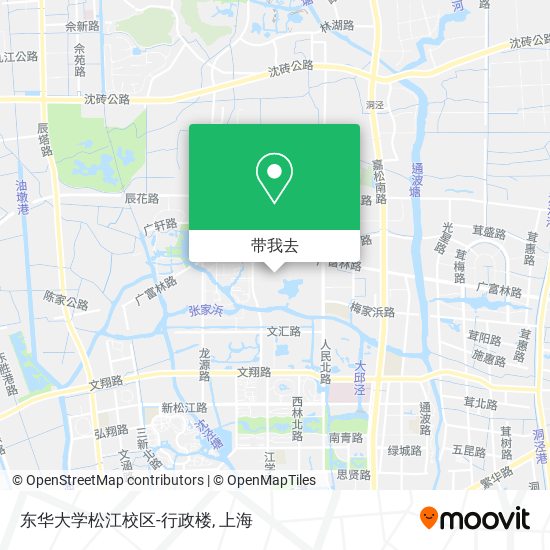 东华大学松江校区-行政楼地图