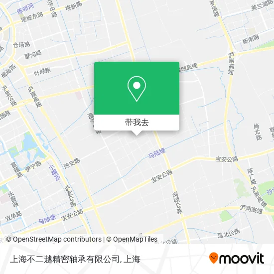 上海不二越精密轴承有限公司地图