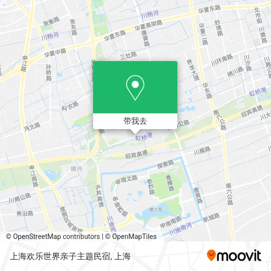 上海欢乐世界亲子主题民宿地图