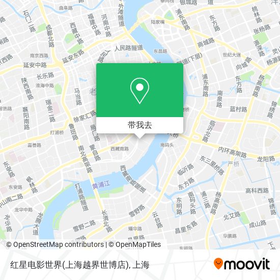 红星电影世界(上海越界世博店)地图