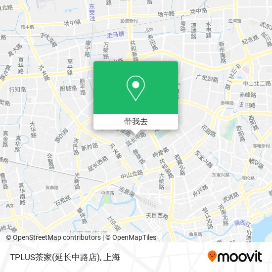 TPLUS茶家(延长中路店)地图