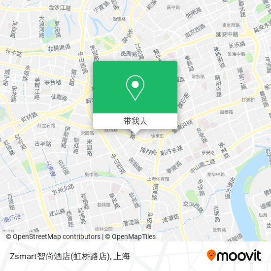 Zsmart智尚酒店(虹桥路店)地图