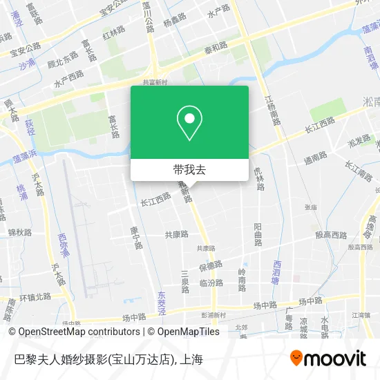 巴黎夫人婚纱摄影(宝山万达店)地图
