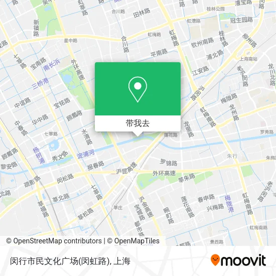 闵行市民文化广场(闵虹路)地图