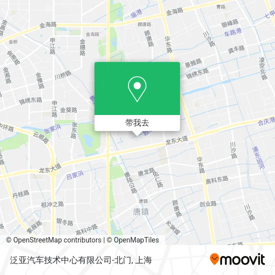 泛亚汽车技术中心有限公司-北门地图