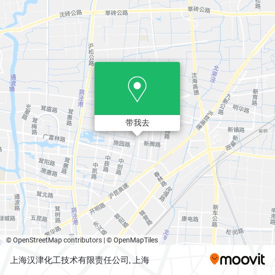 上海汉津化工技术有限责任公司地图