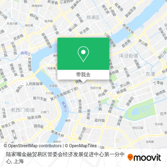 陆家嘴金融贸易区管委会经济发展促进中心第一分中心地图