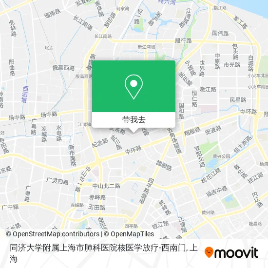 同济大学附属上海市肺科医院核医学放疗-西南门地图