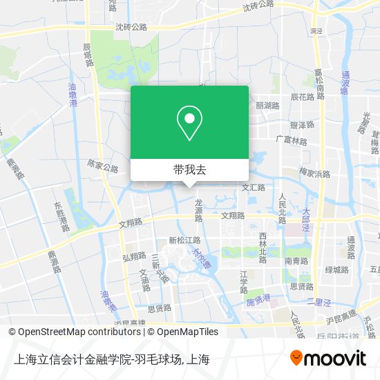 上海立信会计金融学院-羽毛球场地图