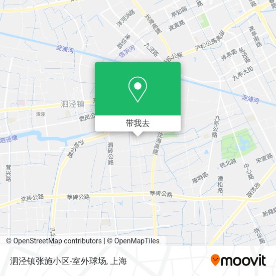 泗泾镇张施小区-室外球场地图