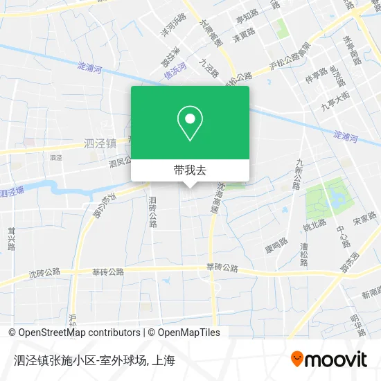 泗泾镇张施小区-室外球场地图