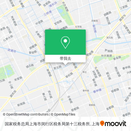 国家税务总局上海市闵行区税务局第十三税务所地图