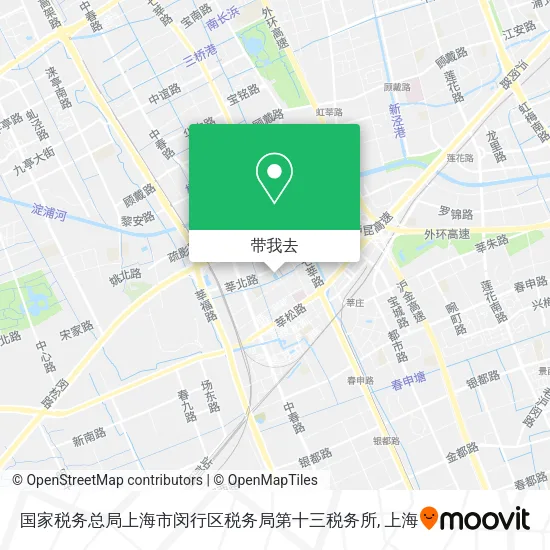 国家税务总局上海市闵行区税务局第十三税务所地图