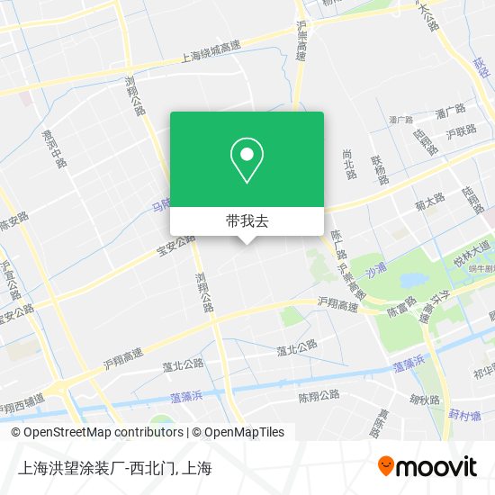 上海洪望涂装厂-西北门地图