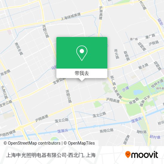上海申光照明电器有限公司-西北门地图