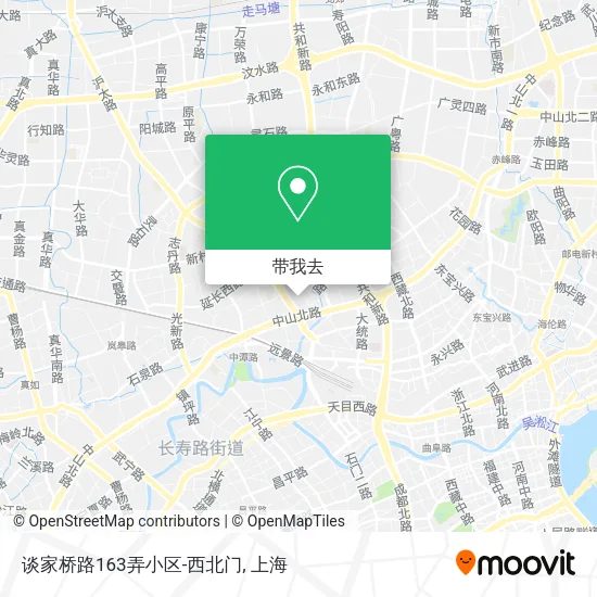 谈家桥路163弄小区-西北门地图