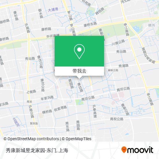 秀康新城昱龙家园-东门地图