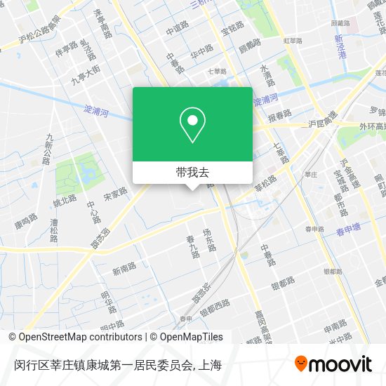 闵行区莘庄镇康城第一居民委员会地图
