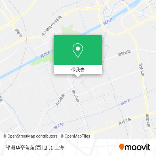 绿洲华亭茗苑(西北门)地图