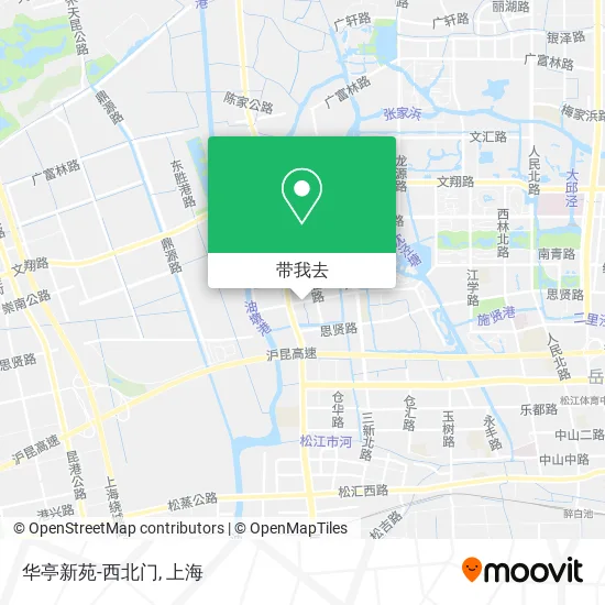 华亭新苑-西北门地图