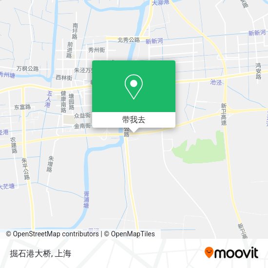 掘石港大桥地图
