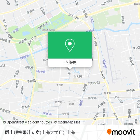 爵士现榨果汁专卖(上海大学店)地图