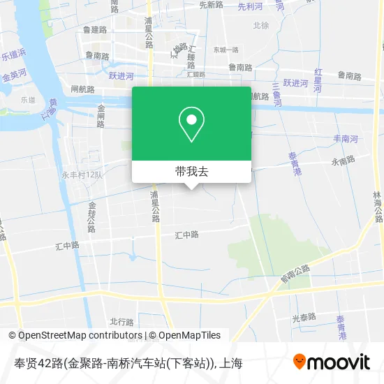奉贤42路(金聚路-南桥汽车站(下客站))地图