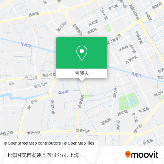 上海国安档案装具有限公司地图