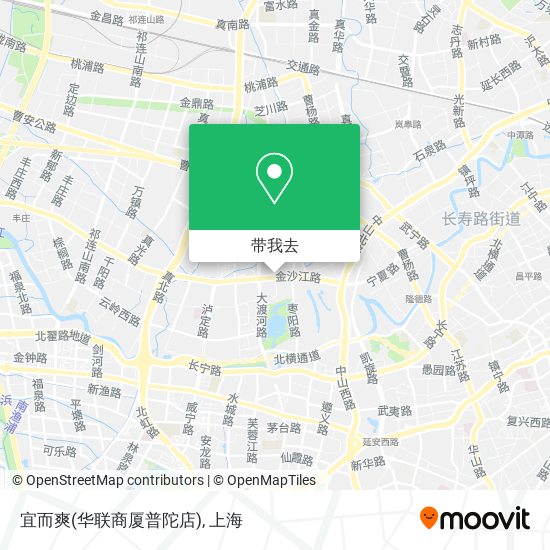 宜而爽(华联商厦普陀店)地图