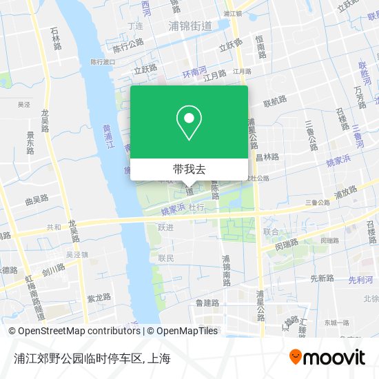 浦江郊野公园临时停车区地图