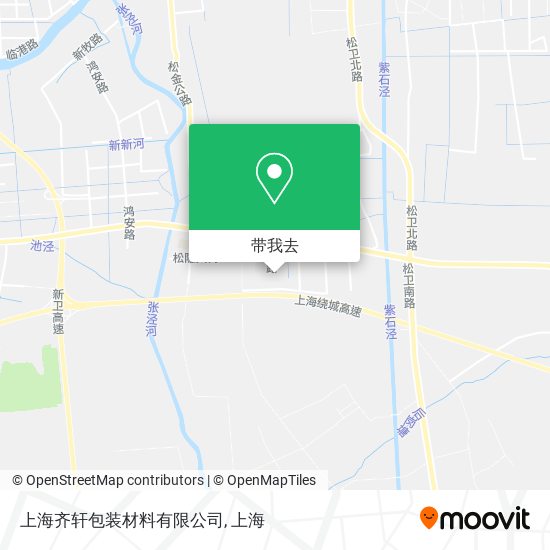 上海齐轩包装材料有限公司地图