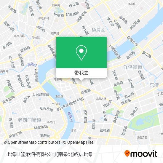 上海皿鎏软件有限公司(南泉北路)地图