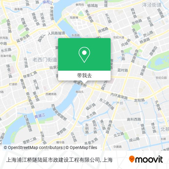 上海浦江桥隧陆延市政建设工程有限公司地图