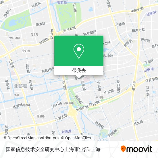 国家信息技术安全研究中心上海事业部地图